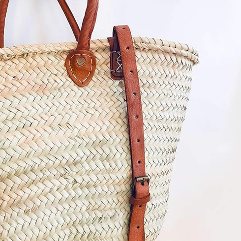 Woven Palm Backpack - Sustainable Market Bag
